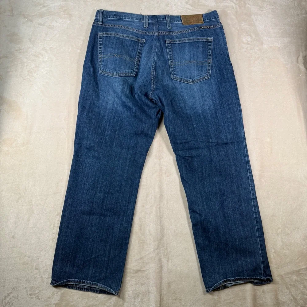 Lucky Brand‎ 361 Vintage Straight Jeans Mens 36x29 Blue Denim Dark Wash Stretch